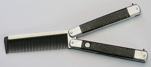comb butterfly balisong impressive novelty tricks mini fun action